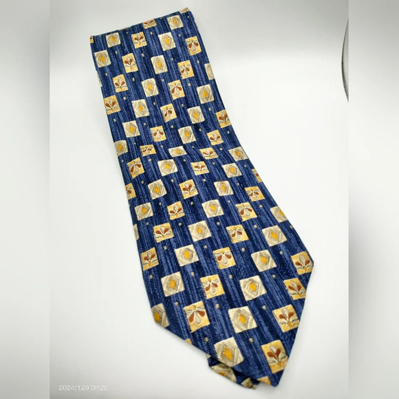 Robert Talbott Men's Silk Necktie Tie Hand Sewn Abstract Angelic - Picture 1 of 9